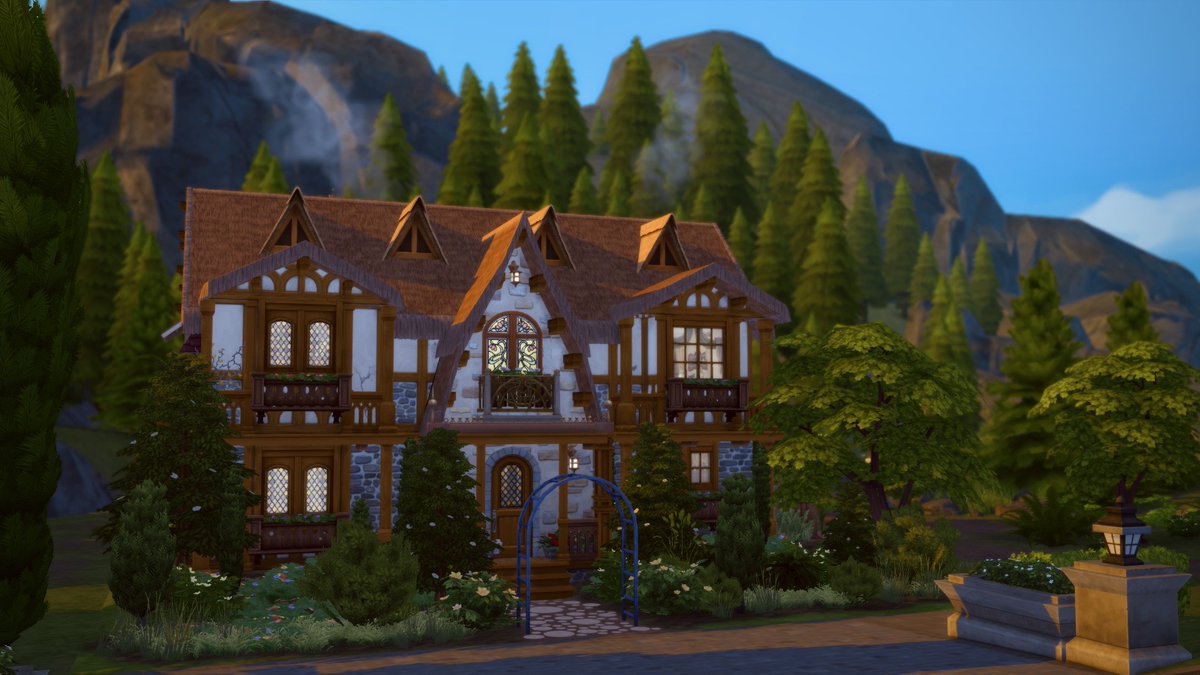 OctoBinx's tweet photo. Plumbbidi-bobbidi-Sul!🧙‍♂️

I'm proud of this one 💙 "Realm of Magic Tudor" is now on the gallery to download👇

https://t.co/5rx26IkGzP

#TheSims4 #ShowUsYourBuilds #StayAndPlay #TS4RealmOfMagic @TheSims @SimGuruNinja @SimGuruFrost @SimsCreatorsCom https://t.co/PfMXEFp284