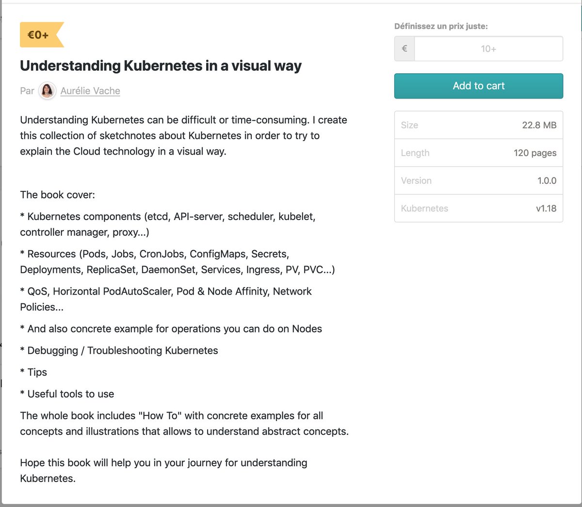 After several months of work, I am pleased to announce that I have compiled all the sketchnotes on Kubernetes to make a "book":
"Understanding Kubernetes in a visual way"

gumroad.com/aurelievache

Thx <a href="/Gaelleacas/">Gaëlle Acas</a> for the review! 🥰

Hope you'll like it ☺️🤞

<a href="/kubernetesio/">Kubernetes</a>