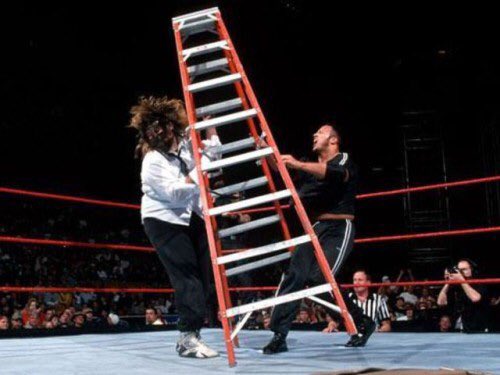 The Rock and Mankind would exchange the WWF Championship again on Raw in February and March.Rocky would grab the belt in a ladder match before Mankind would take the title back via a disqualification victory. #WWE  #AlternateHistory