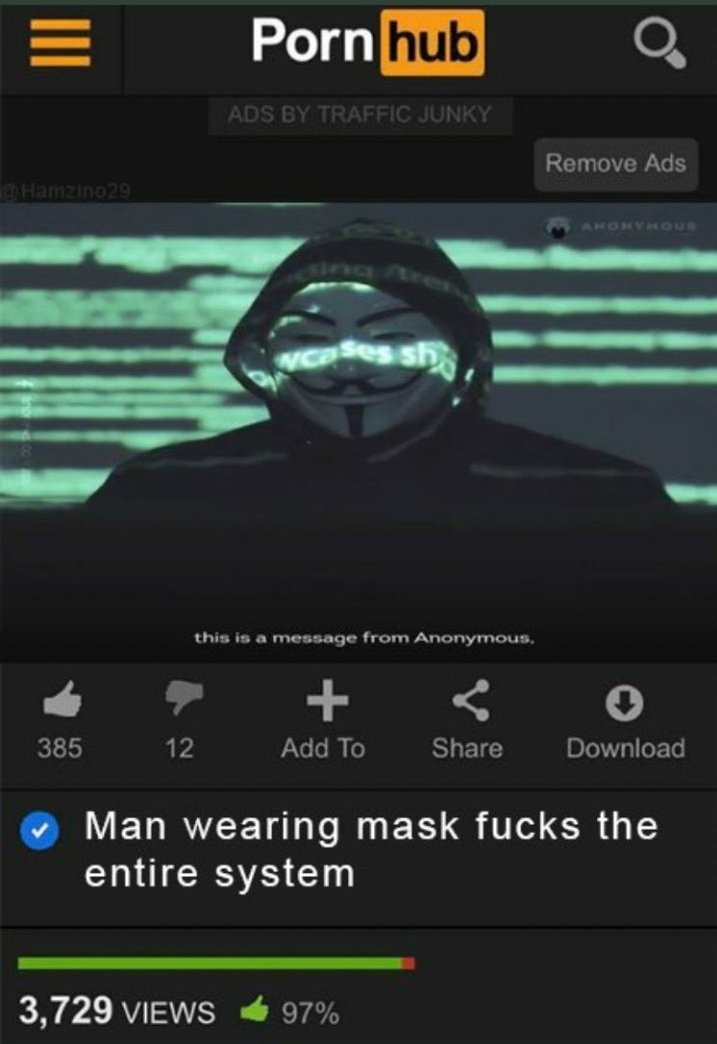 yungcarty69's tweet photo. "oh fuck yeah, spread it" #Anonymous https://t.co/zyHy7ie8Mo