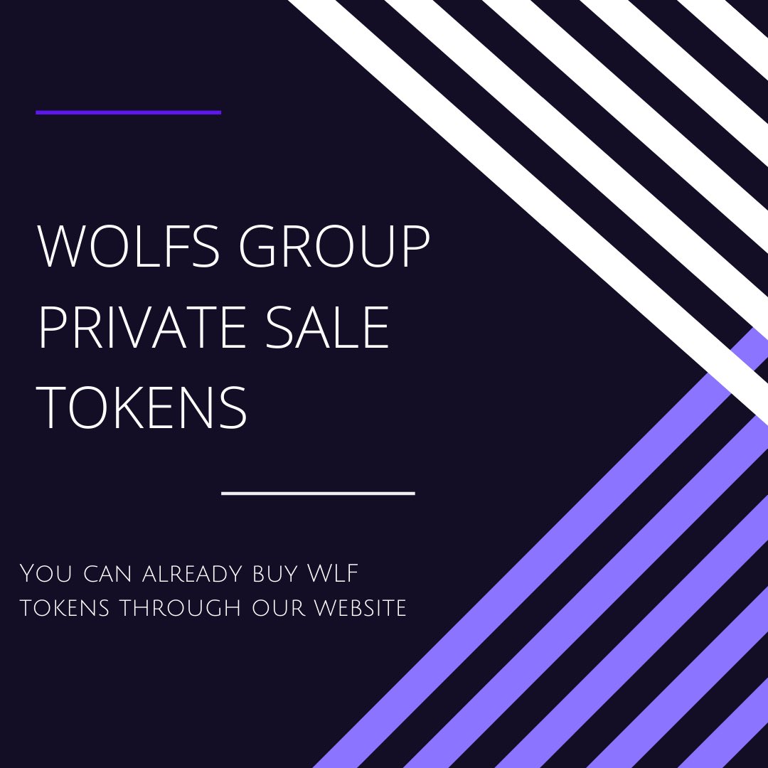 Good morning, dear friends! 

From now on, you can buy WLF tokens through our Wolfs Group website without having to buy through the cryptocurrency exchange! 

Tokens you buy here - wolfs.group/buy-wlf/ 

Thanks and Greetings to!