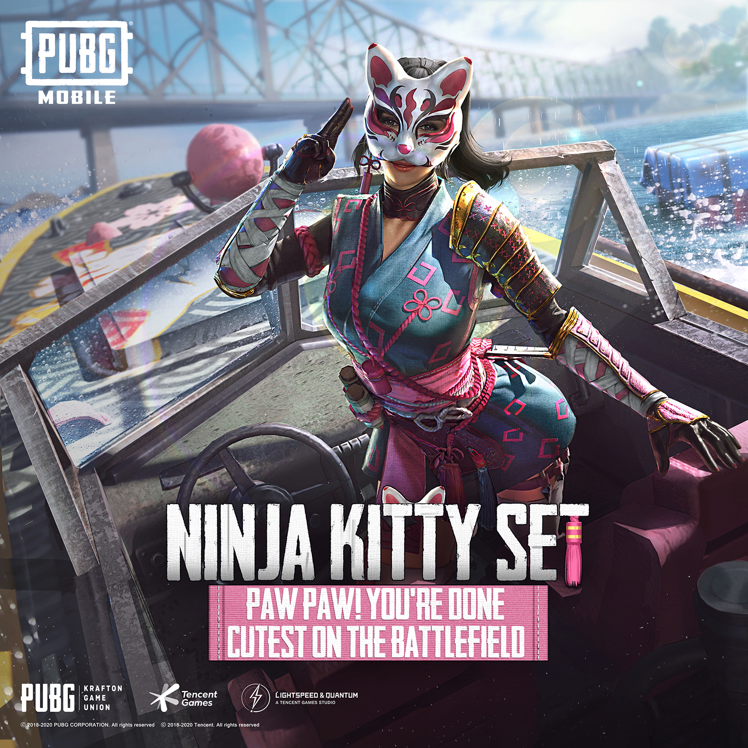 Pubg Mobile Claw Your Way To The Top The Ninja Kitty Set Is Available Now T Co J0p4yjei1j