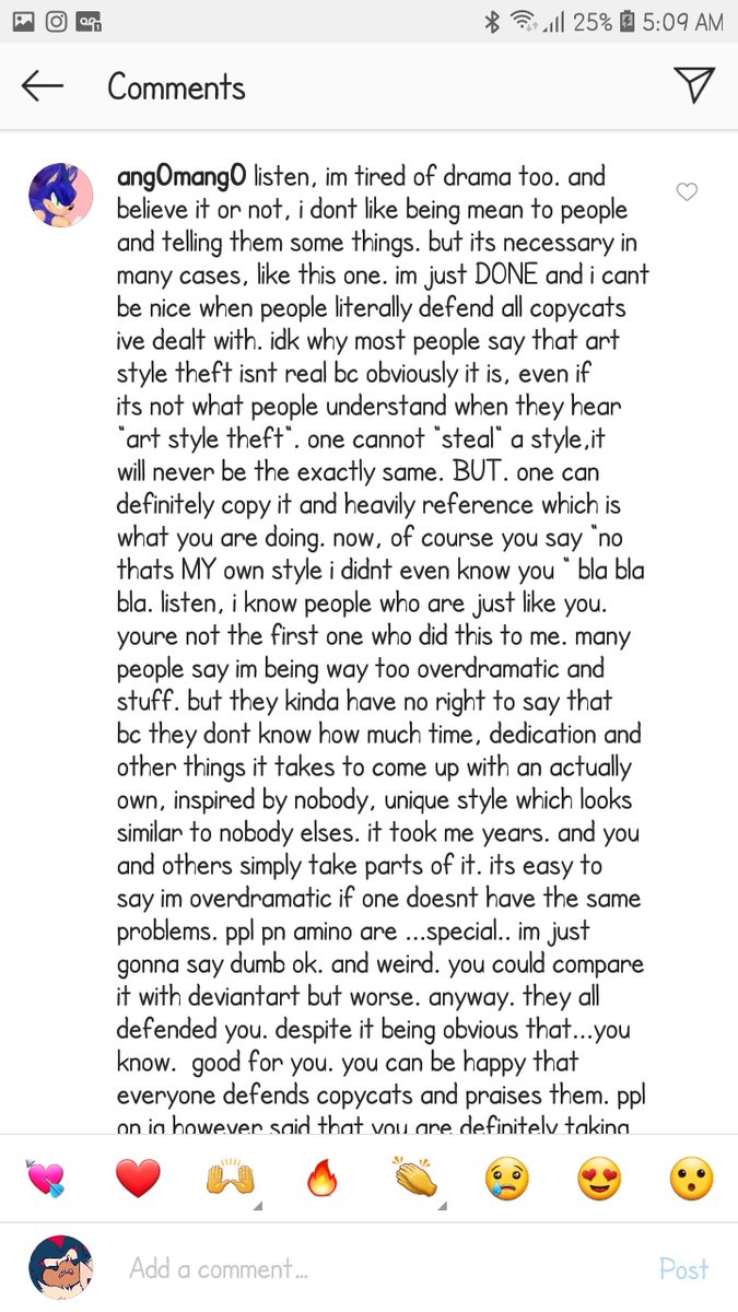 I don't remember exactly when, but it was around this time I made a post trying to defend myself + I met  @Nico_Royem who made a pretty good video about the situation at the time. It's on youtube, go watch it. Anyway, ang0 left comments on both of these: