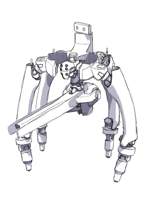 メカ絵再掲っす(~‾▽‾)~けっこうラフなラクガキかアイデアスケッチなので微妙なのが多いデス(*≖‿≖) 