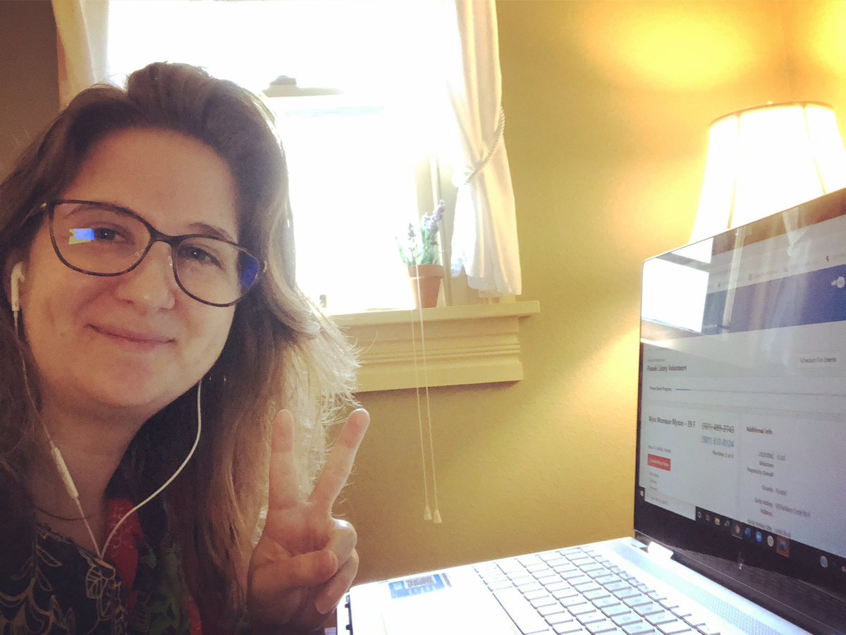crmullinax's tweet photo. Showing up for racial justice takes many forms. I’m phone banking today (and every weekend until November) to elect the first Black woman to Congress in Arkansas CD2. (Yes, I’m wearing my super comfy cotton mumu.) #phonebankforjoyce #electjoyce #volunteerforjoyce #arpx https://t.co/MbwVKwsLIo