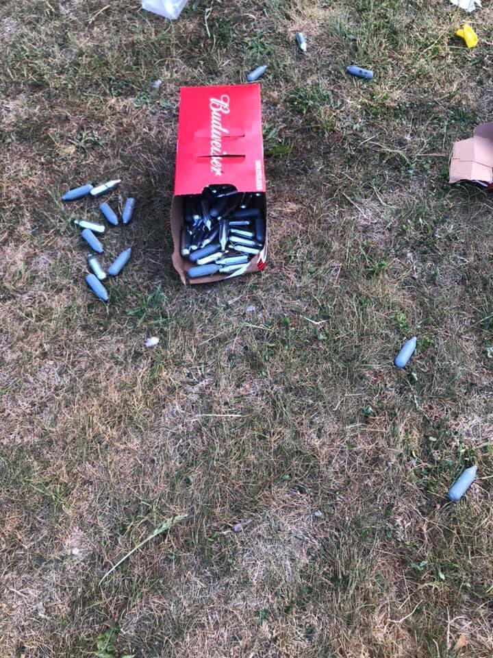 andyksheffield's tweet image. Surely, the sale of these needs to be banned on health grounds after huge quantities  of them found by people around parks and green spaces in South Yorkshire, following gatherings this weekend.