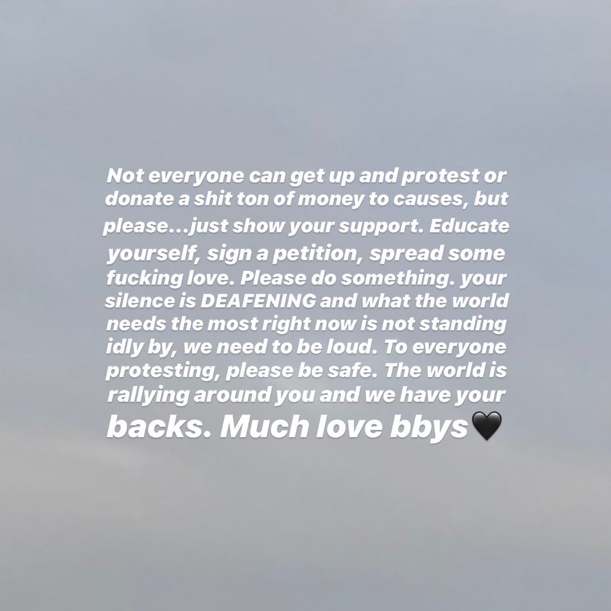 zachjameswho's tweet photo. be educated. be kind. be supportive. be safe. https://t.co/iJkav0Kt2s