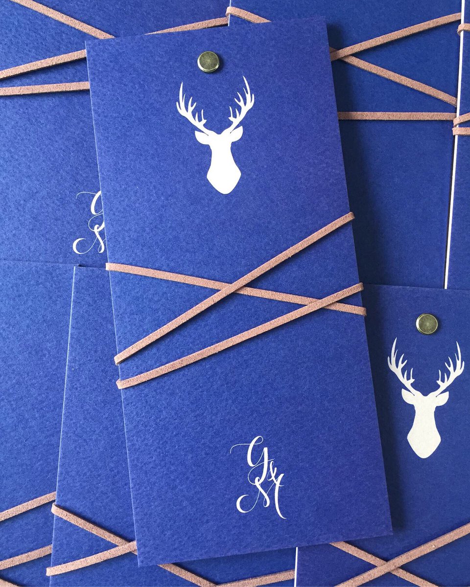 designerinvite's tweet photo. New bespoke design consisting of riveted swinging cards bound together with faux suede cord housed in string &amp; washer envelopes. Absolutely loving these! @BeestonManor 
#wedding #invitations #invites #rivet #suede #stringandwasher #stag #groom #mrandmr #2020wedding #engaged https://t.co/dqO0OETHcH