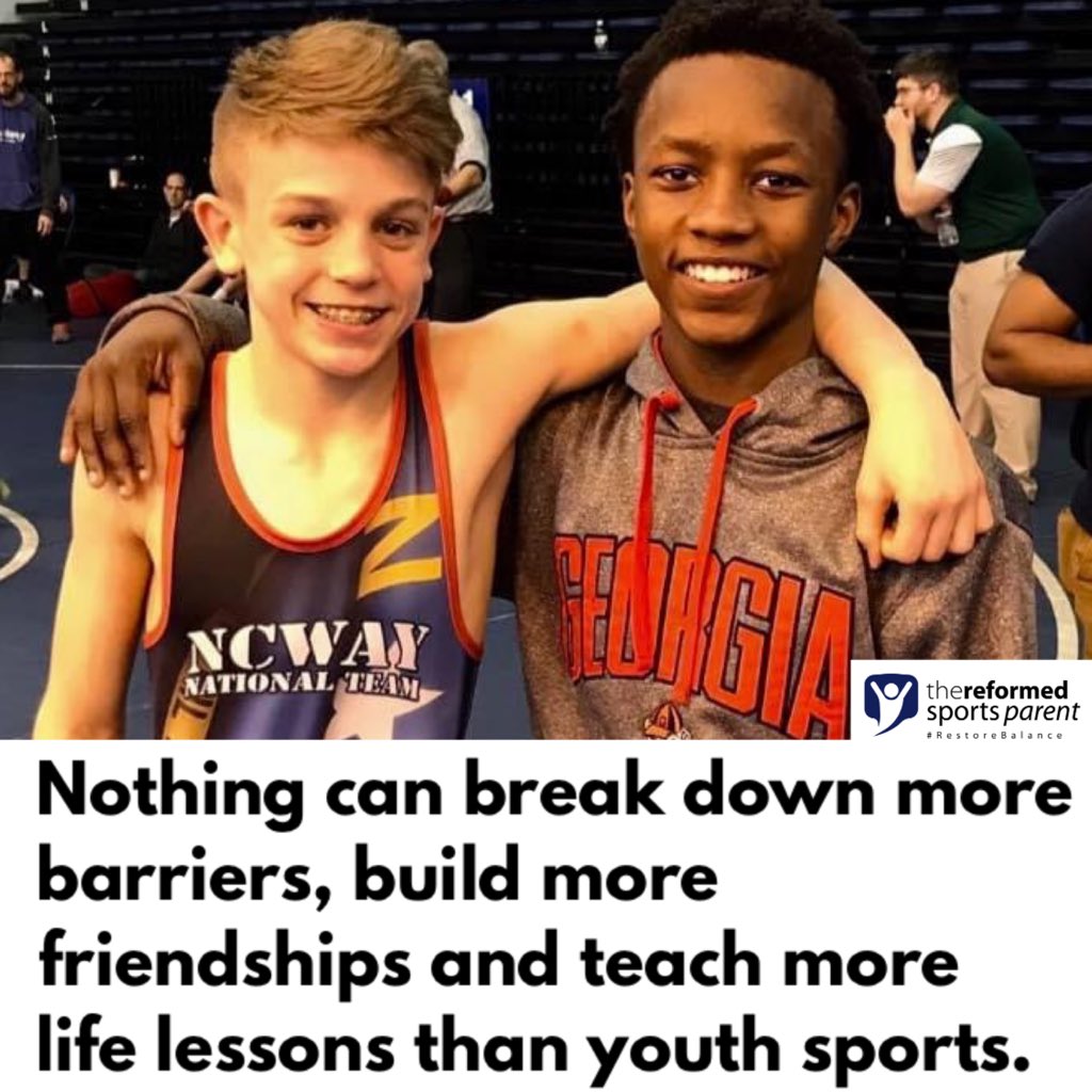 ReformedSptProj's tweet photo. Nothing can break down more barriers, build more friendships and teach more life lessons than youth sports.👇💯👇 https://t.co/3B1XJR8j9y