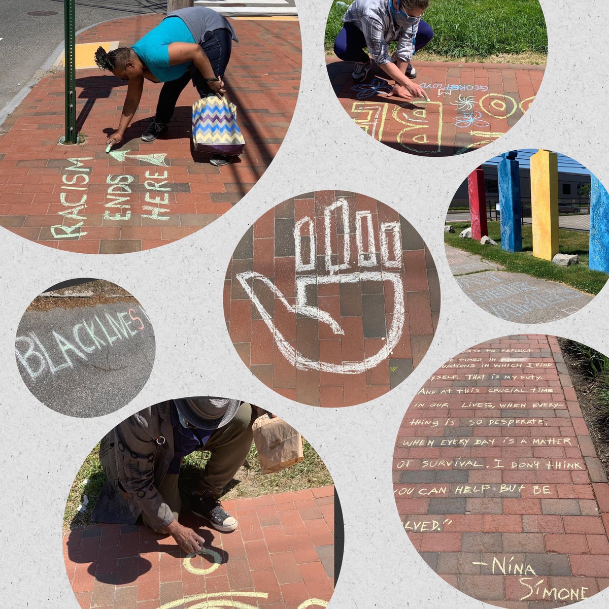 Wee Chalk The Walk! 
A Family Day of Action @weethepeopleboston @space538 @indigo_people.me #blacklivesmatter 👊🏾👊🏾👊🏾👊🏾👊🏾 #indigopoppin