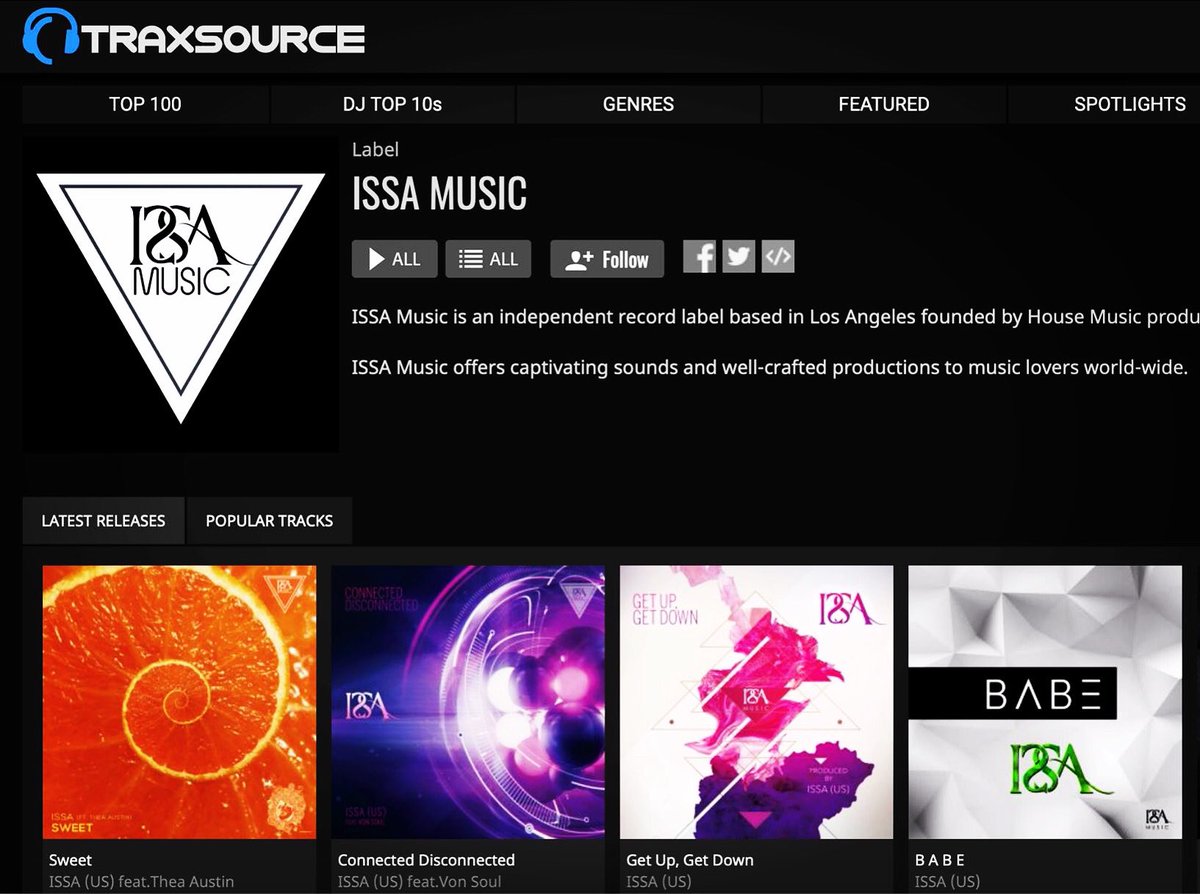 IssaMusicGroup's tweet image. Be sure to grab our releases on @traxsource 👆🏻 New release coming  in June! 😁🎵 #418am #418amEP #issamusic #issamusicgroup #traxsource #traxsourcemusic #traxsourcecharts #issa #issaus #housemusic #deephouse #deephousemusic #soulfulhouse #funkyhouse #techhouse  #boutiquelabel