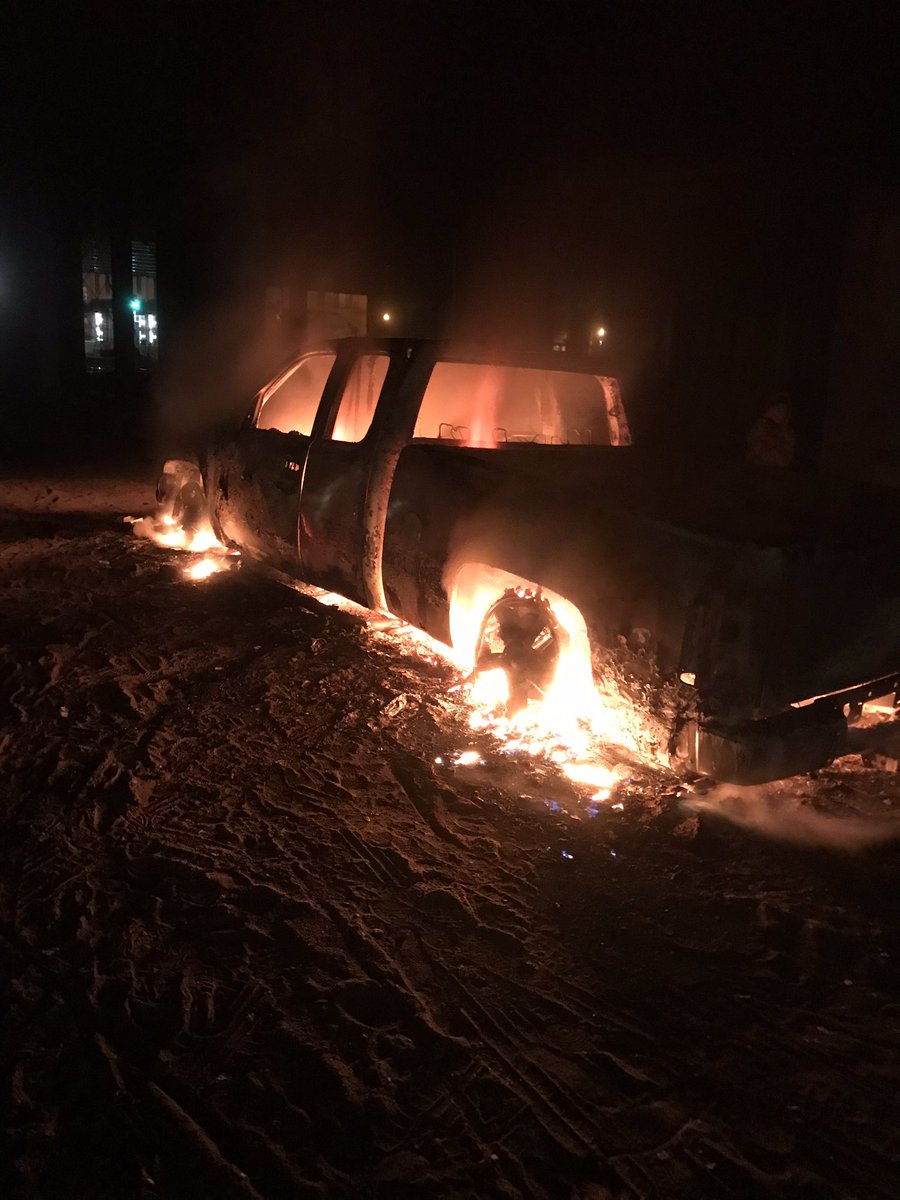 The burning car from last night’s thread