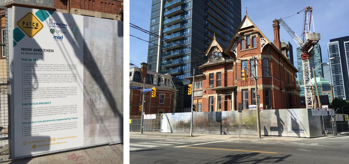 overlayart's tweet image. Now and Then: Overlay Art at the Selby Hotel Construction Site
For my second time working with the PATCH Project i was proud to be able to feature a heritage building in Toronto, the Selby Hotel
#thepatchproject #torontoart #artwork #heritage
overlayart.com/blog/blog_post…