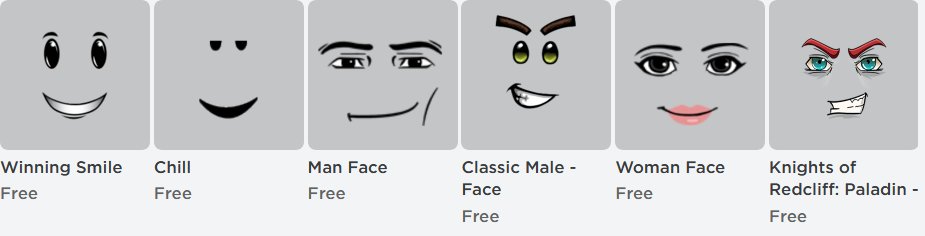 Coidism On Twitter I Have Compiled All The Best Roblox Faces