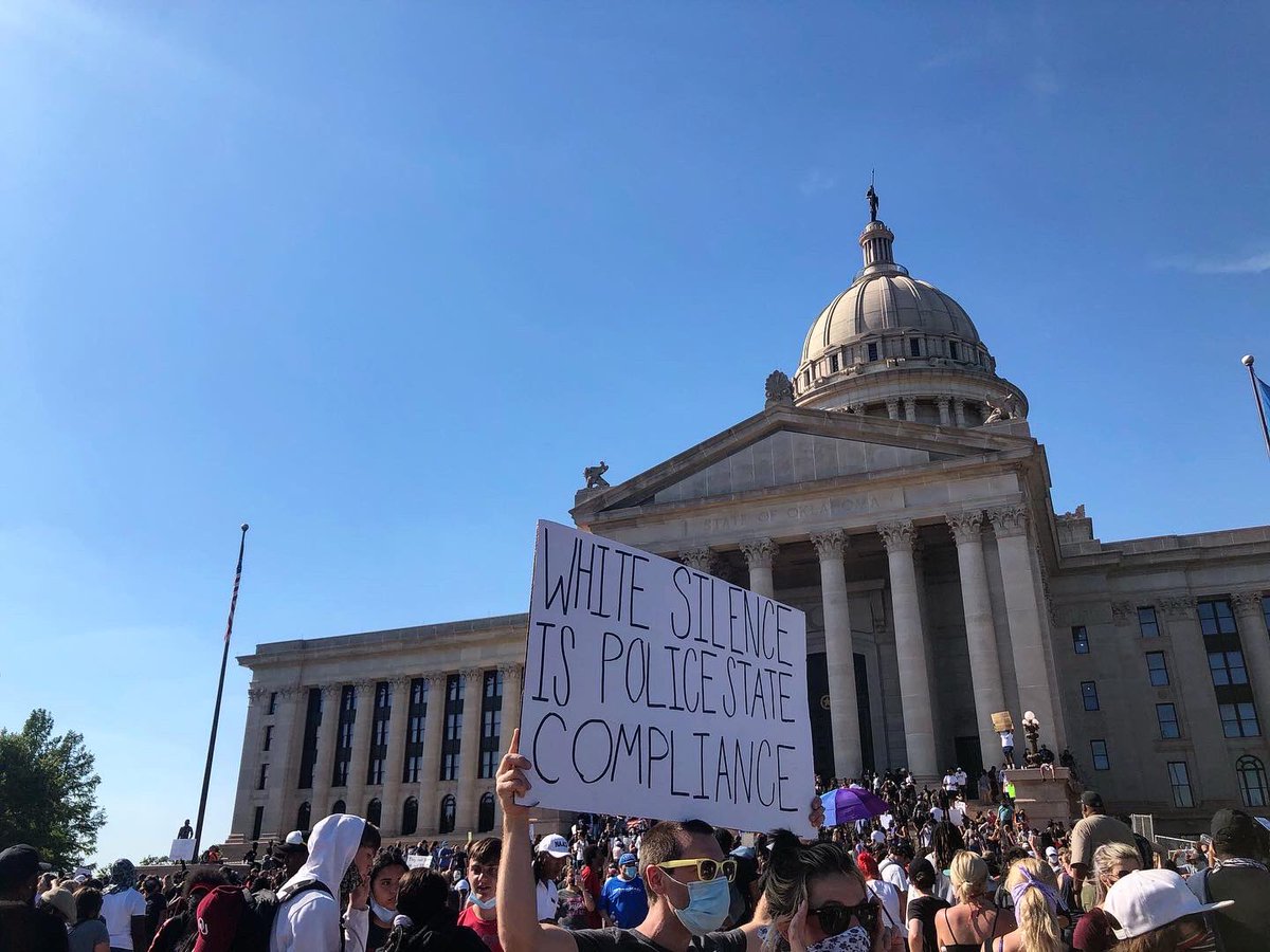 A few photos from earlier today. #BlackLivesMatter #WhiteSilenceIsCompliance #YourSilenceIsCompliance #Justice4Julius #OKC #OKCprotests