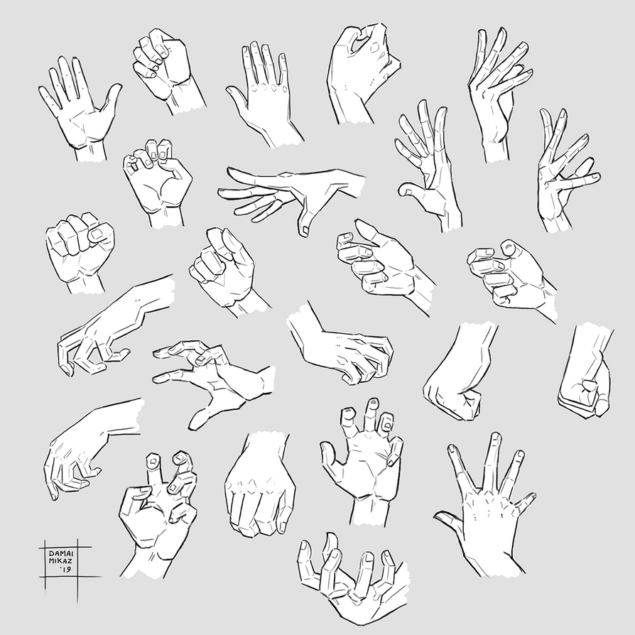 When uninspired, this artist draws hands! 

🎨  "Sketchdump February 2020 [Hands]" by @DamaiMikaz: https://t.co/NkBkmPeCkQ 
#Hands #DigitalArt #SketchDump 