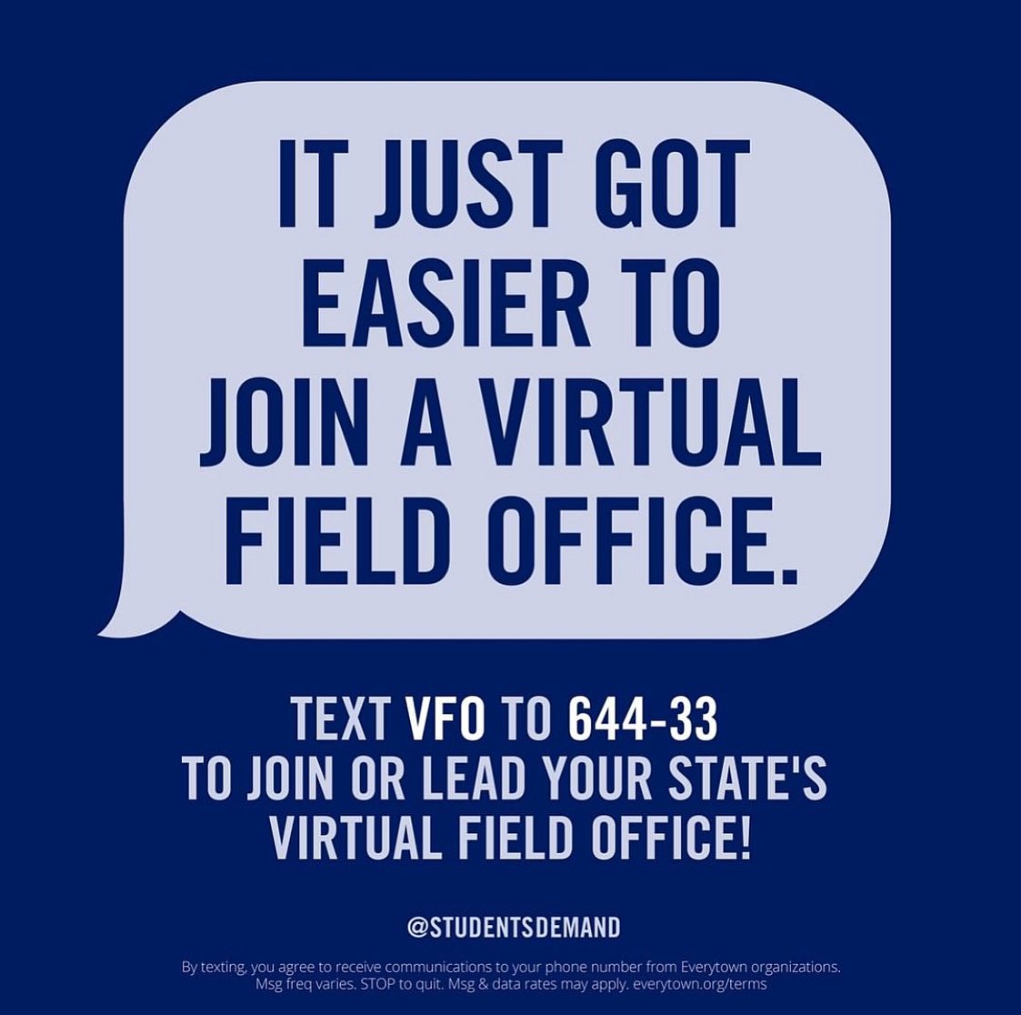 SDANewYork's tweet photo. Haven’t joined the New York Virtual Field Office yet? Good news — we just made it a whole lot easier!📱Text VFO to 644-33 to become a Member or a Leader. #StudentsDemandAction #NY https://t.co/DsBMH4mvrr