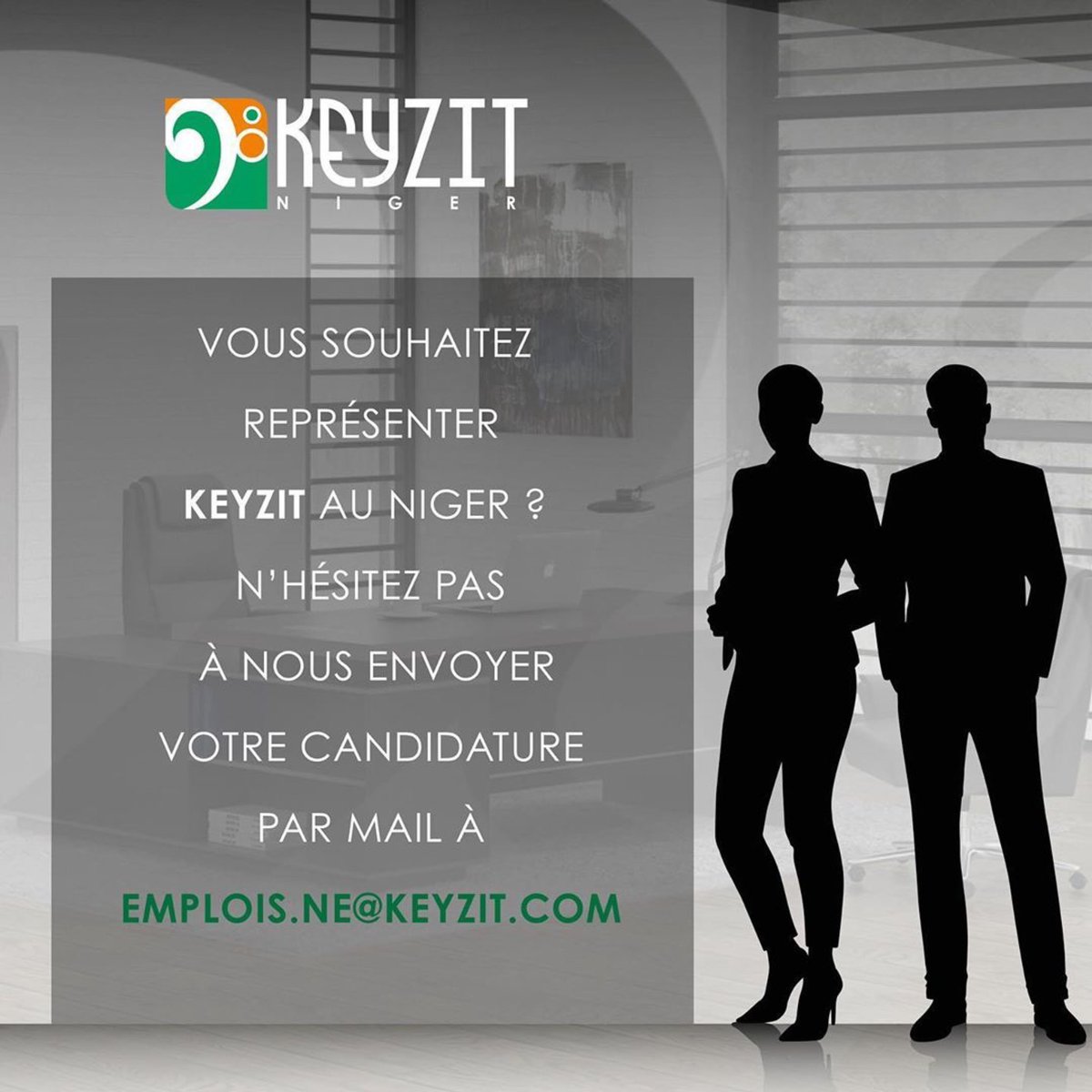 enarcenewman's tweet photo. Vous souhaitez représenter KEYZIT au Niger ? N’hésitez pas à nous envoyer votre candidature par mail à emplois.ne@keyzit.com
#KeyzitNiger #KeyzitAfrica #Keyzit 🇳🇪 https://t.co/AnODZGdJlK
