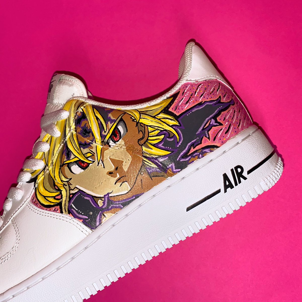 custom air force 1 anime