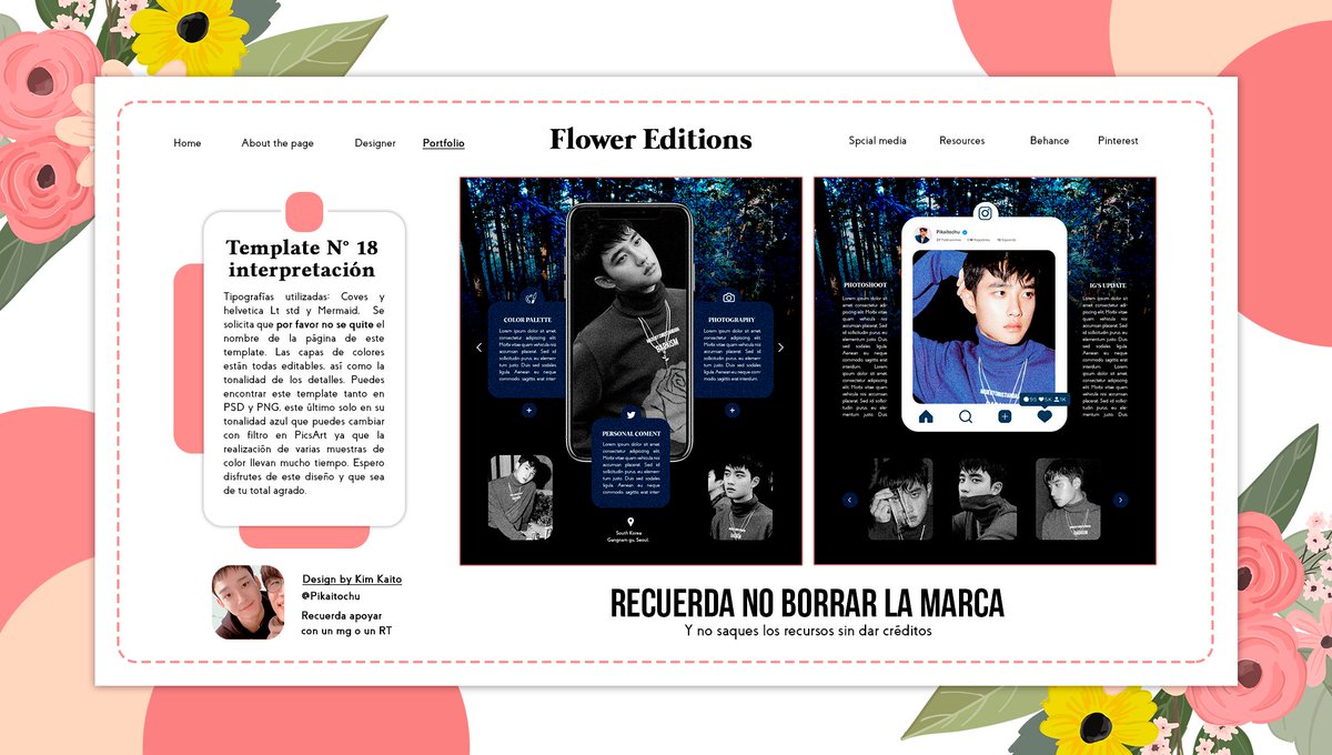 ›   Template N° 18 de 𝑰𝒏𝒕𝒆𝒓𝒑𝒓𝒆𝒕𝒂𝒄𝒊𝒐́𝒏 © <a href="/Pikaitochu/">Kaito.</a>

⠀⠀Fonts: Coves, Mermaid y Helvetica Lt std.
⠀⠀𝙉𝙊 𝙗𝙤𝙧𝙧𝙖𝙧 𝙢𝙖𝙧𝙘𝙖.

PSD: bit.ly/3gFF7qr
PNG: bit.ly/2zM2rC8

Si te gusta o descargas recuerda dejar un MG o un RT.