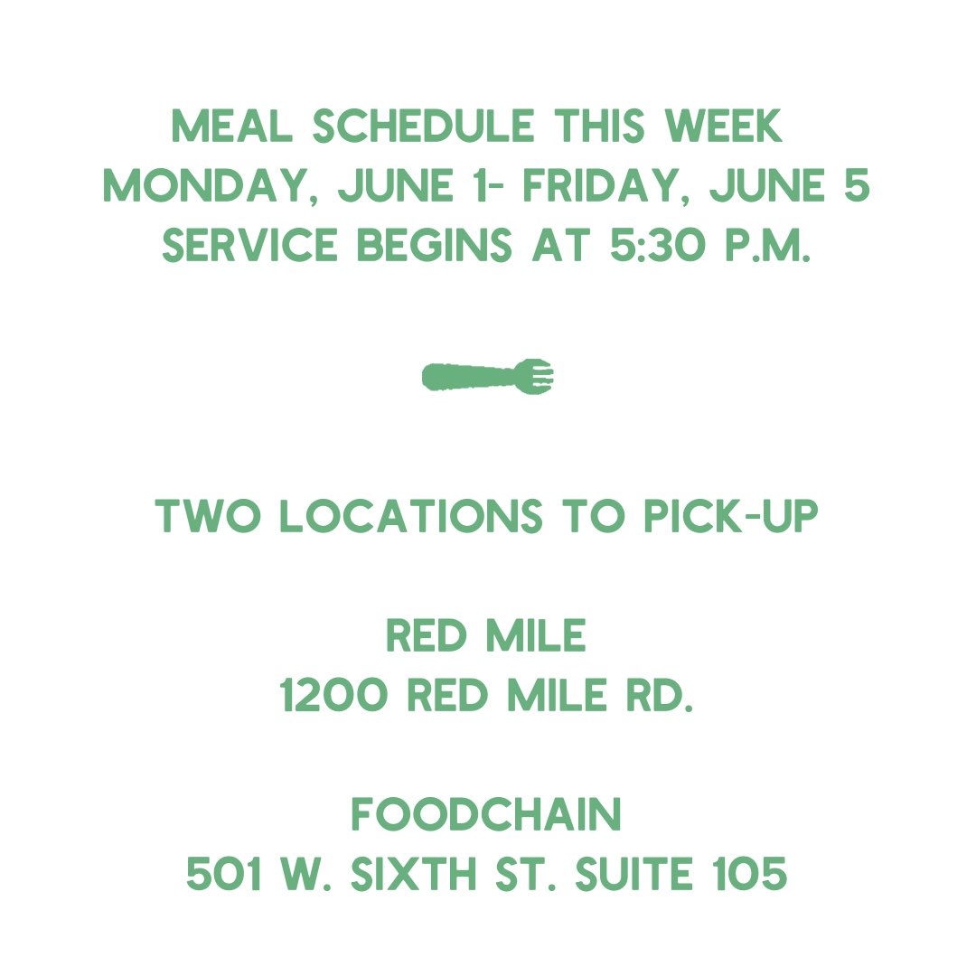 Nourish_Lex's tweet photo. Check out this week’s Nourish Lexington meal distribution schedule, we hope to see you this week! https://t.co/35DPYhyLOw