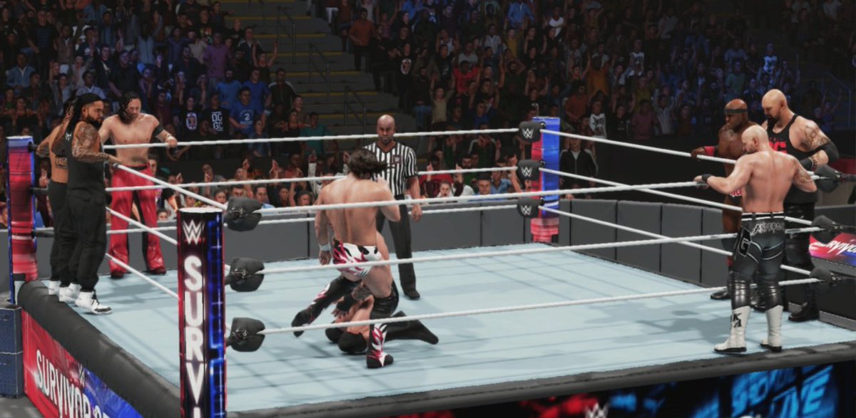 floydbanks2k26's tweet photo. @RandyOrton comes in, but @WWEDanielBryan grounds the #ApexPredator with #YesKicks.
The #SmackDown #SurvivorSeries match still with full tes, no eliminations do far.  #XboxOne #PPVTrend #WWE2K19 #UniverseMode #DanielBryan #RandyOrton #GallowsAndAnderson #TheUsos https://t.co/29jFFusVxX