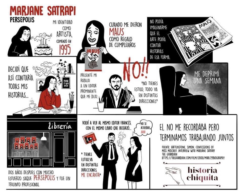 Pipiripunk's tweet photo. Marjane Satrapi por @lalumbreras &amp; @historiachiqui 

#Cómic #Persépolis https://t.co/efnIlK5u4X
