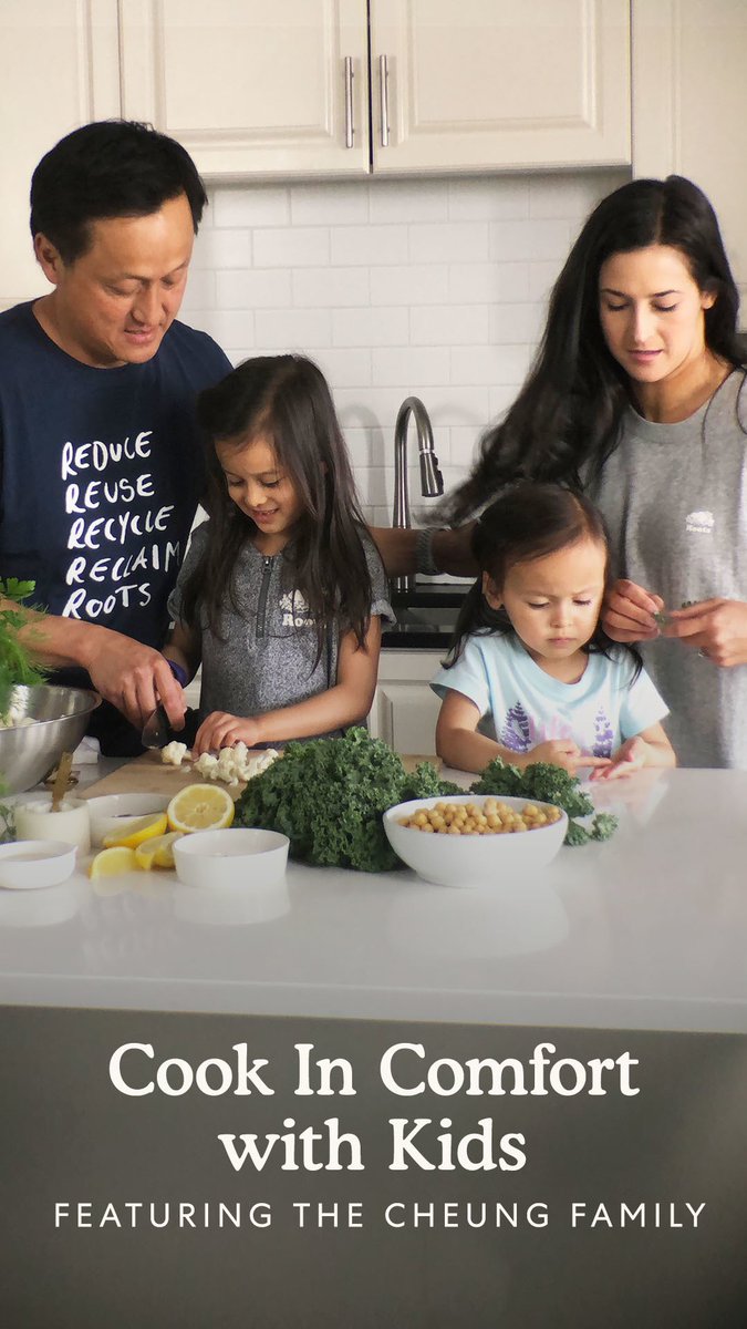 ROOTS's tweet photo. Looking for some cooking inspo? Dan from @nourishvan and his family are helping us out in the kitchen today w/ a kid-friendly meal that is simple yet delicious. Watch our #IGTV for the recipe and tips on how you can cook in comfort at home w/ the kids: https://t.co/ji5M9jS6Jz https://t.co/Kv5wg5fGdu