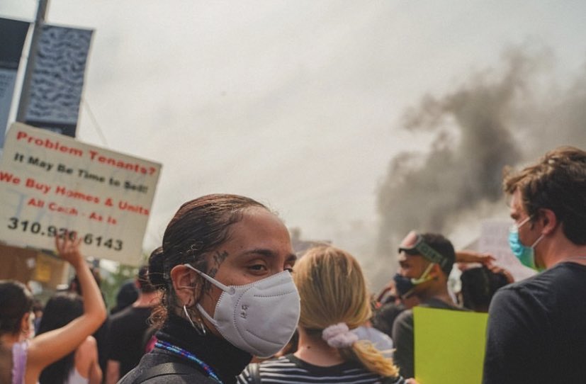 kehlanidiaryy's tweet photo. Kehlani showing love and supporting the #Blacklivesmatter movement yesterday in LA✊🏽. NO JUSTICE NO PEACE https://t.co/JvUkuBkJx5