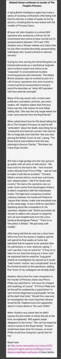 kookminverso's tweet image. #Anonymous acaban de exponer la verdad sobre la muerte de la princesa Diana, compartiendo los tapes donde Diana confiesa que la familia real estaba envuelta en el tráfico sexual. Y por eso la mandaron a matar

DIFUNDIR ESTÁN BORRANDO TODO.