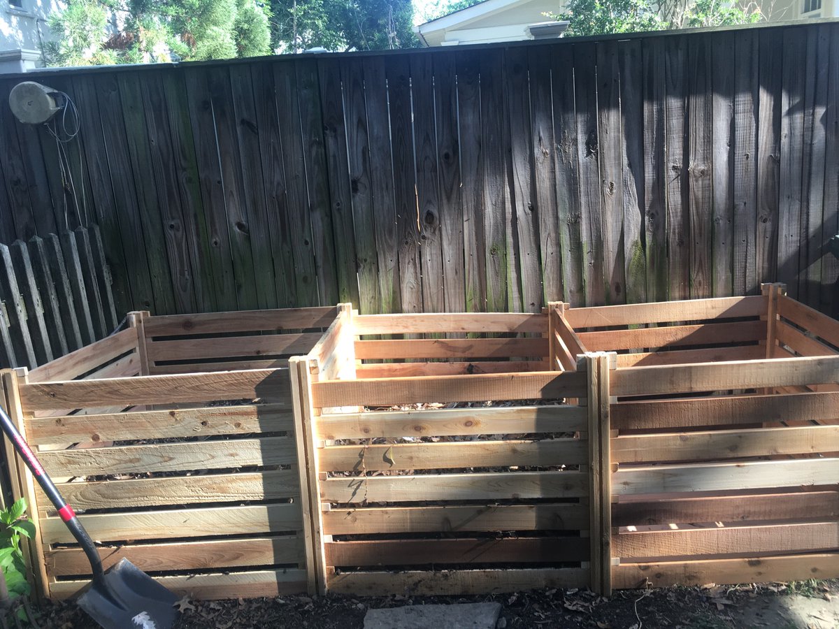 built a new compost unit