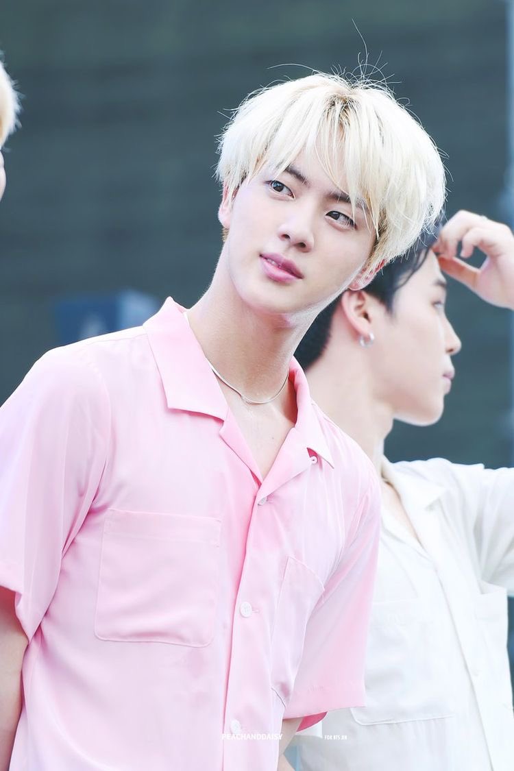 pink really is jin’s colour.