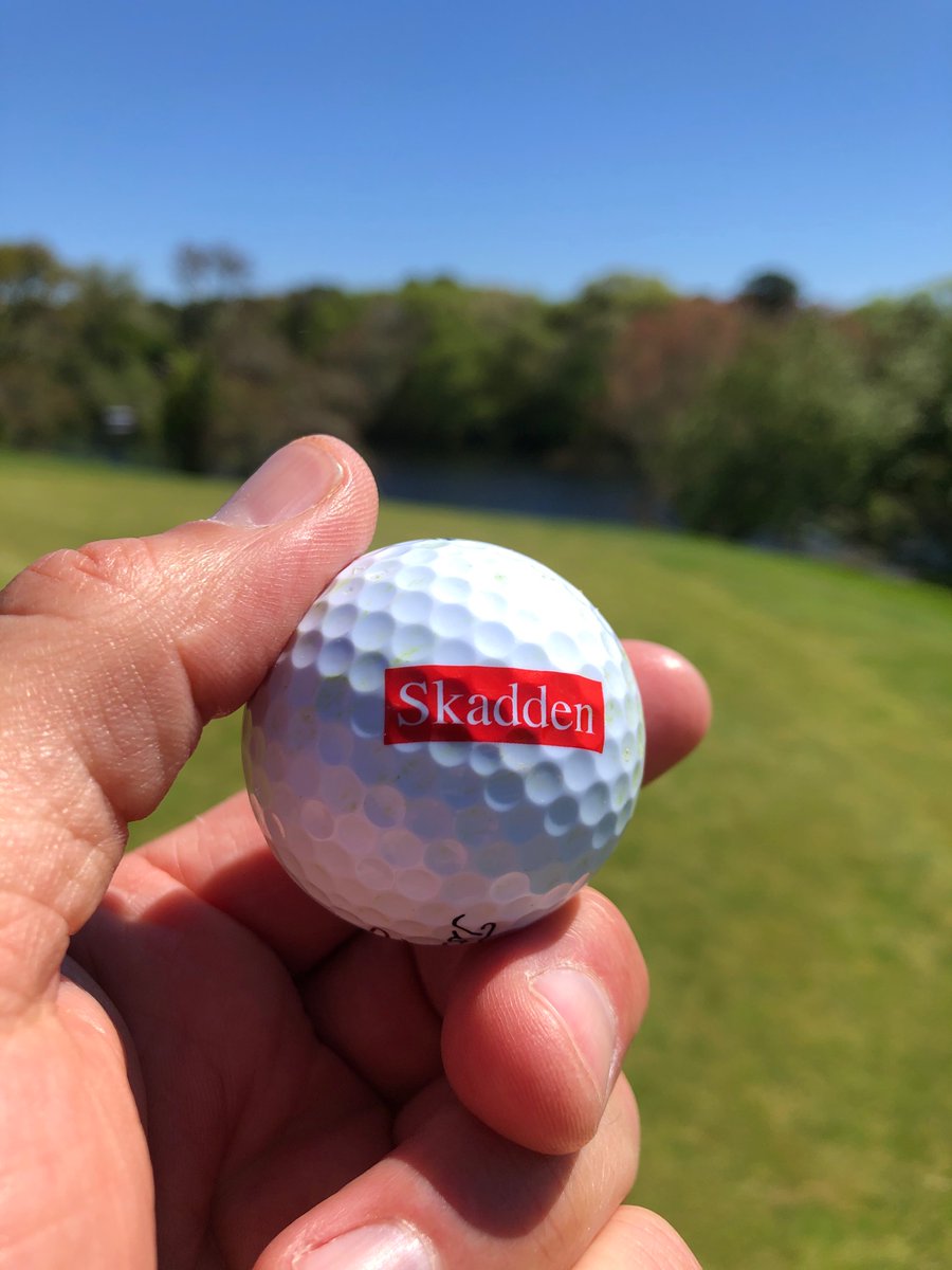 I lost a good friend to cancer last year, and thought of him as I played my first hole of golf this year. Made par on a tough hole with his logo ball.  RIP Dennis. 

<a href="/SkaddenArps/">Skadden, Arps</a> <a href="/DenniscGarcia/">Dennis Garcia ⚖</a>