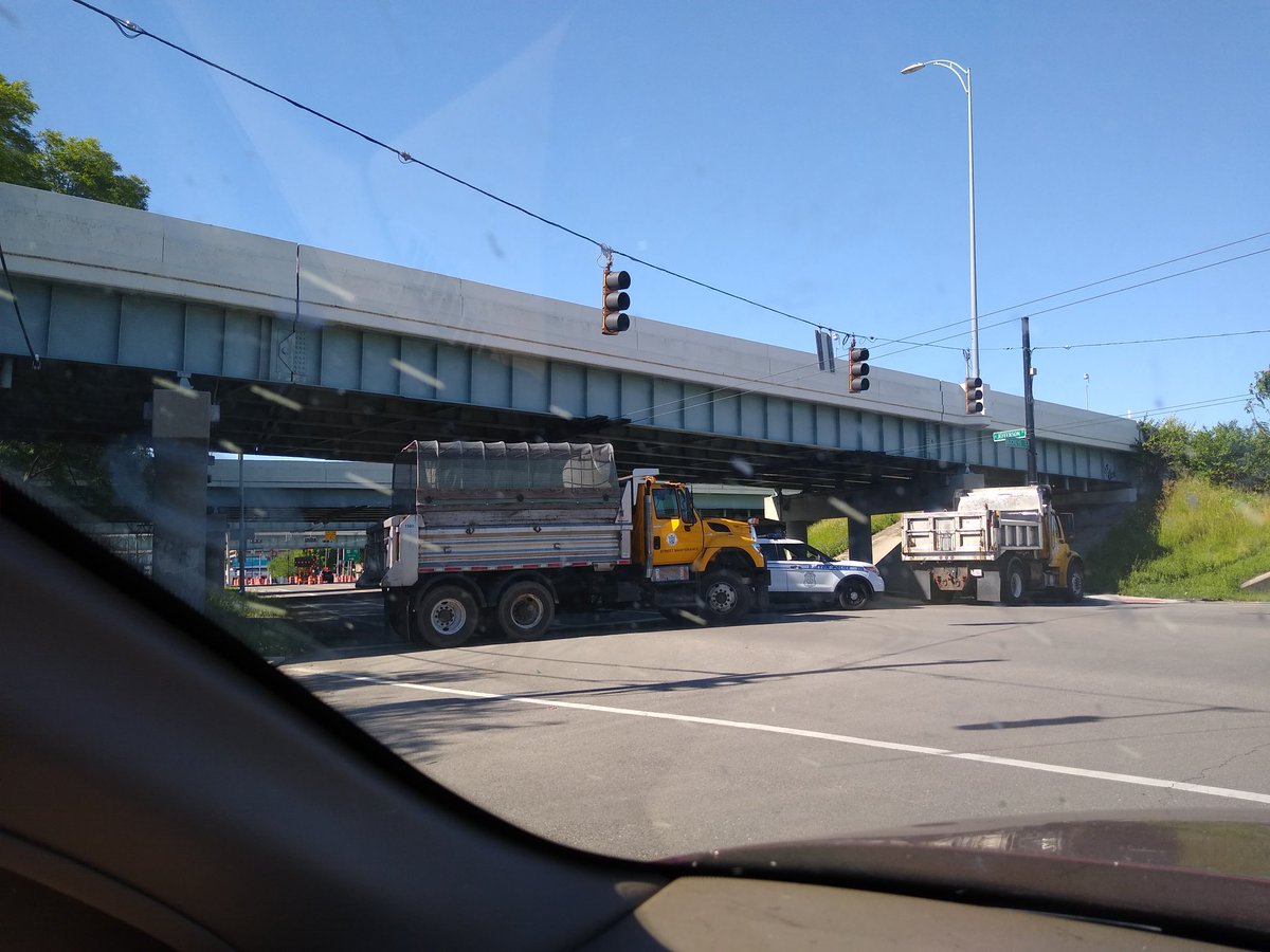 JoshuaLisec's tweet photo. #daytonprotest Police have parked cruisers and trucks at every entrance to downtown. Unreal. https://t.co/vTapQHJ17w