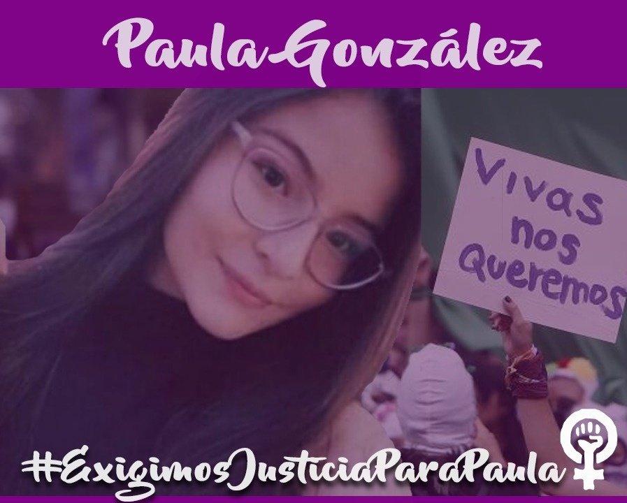 CardoCarvajal's tweet photo. Paula Gonzáles, estudiante de la Universidad Tecnológica de Pereira. Encontrada HOY asesinada en el parque 'El oso' en Pereira, un día después de hacer pública su desaparición.

Exigimos #JusticiaParaPaula que estas pantallas no nos limiten, el tapabocas no nos calla #NiUnaMas https://t.co/US4tevXAYb