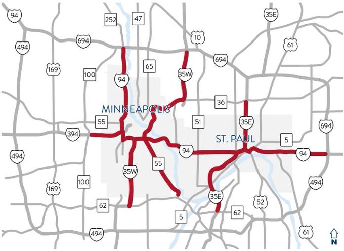 Mn Dot Road Map Mndot Expands List Of Highways To Close Overnight, Pushes Up Start Time To  5 P.m. – Wcco | Cbs Minnesota