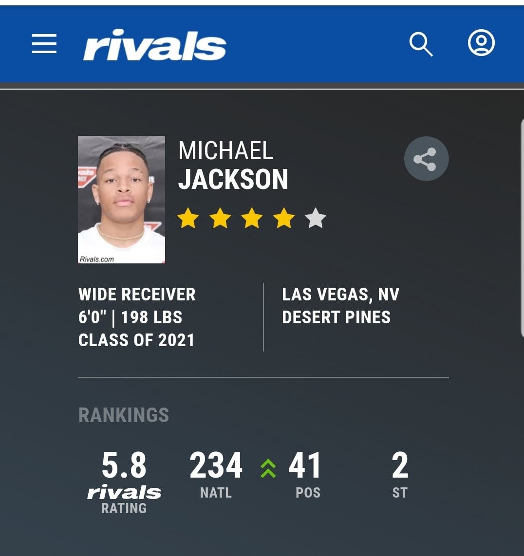 4⭐Star WR from Desert Pines HS
Las Vegas ...committing this week!
#TimetoHeal #onenationonevoice