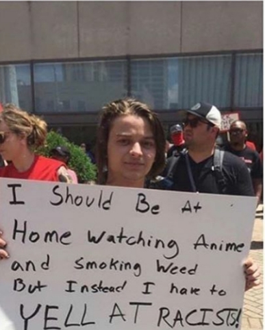 EbonyMaw27's tweet image. Bless his heart.   #JusticeForGeorgeFloyd  #Protests2020 #Anonymus