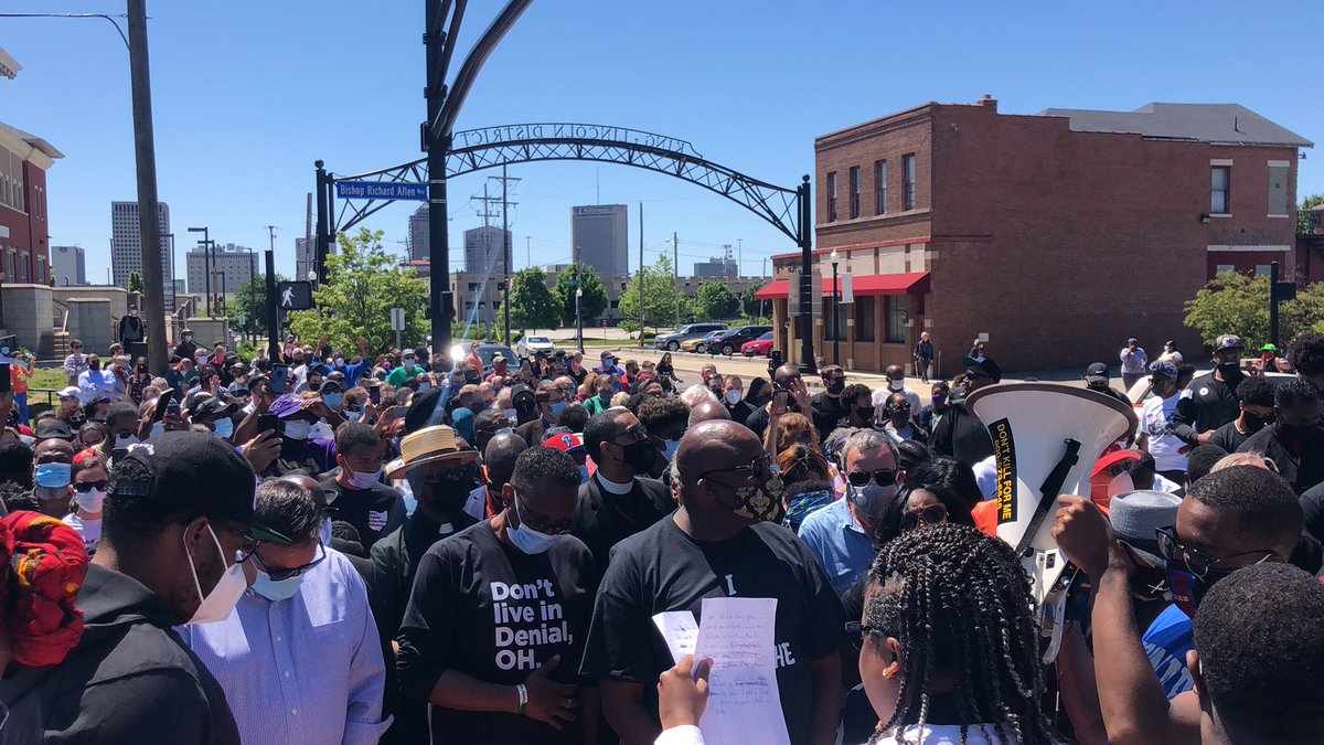 I felt a great deal of inspiration and hope participating in a faith march to Shiloh Baptist Church this afternoon. #peace #hope #PentecostSunday