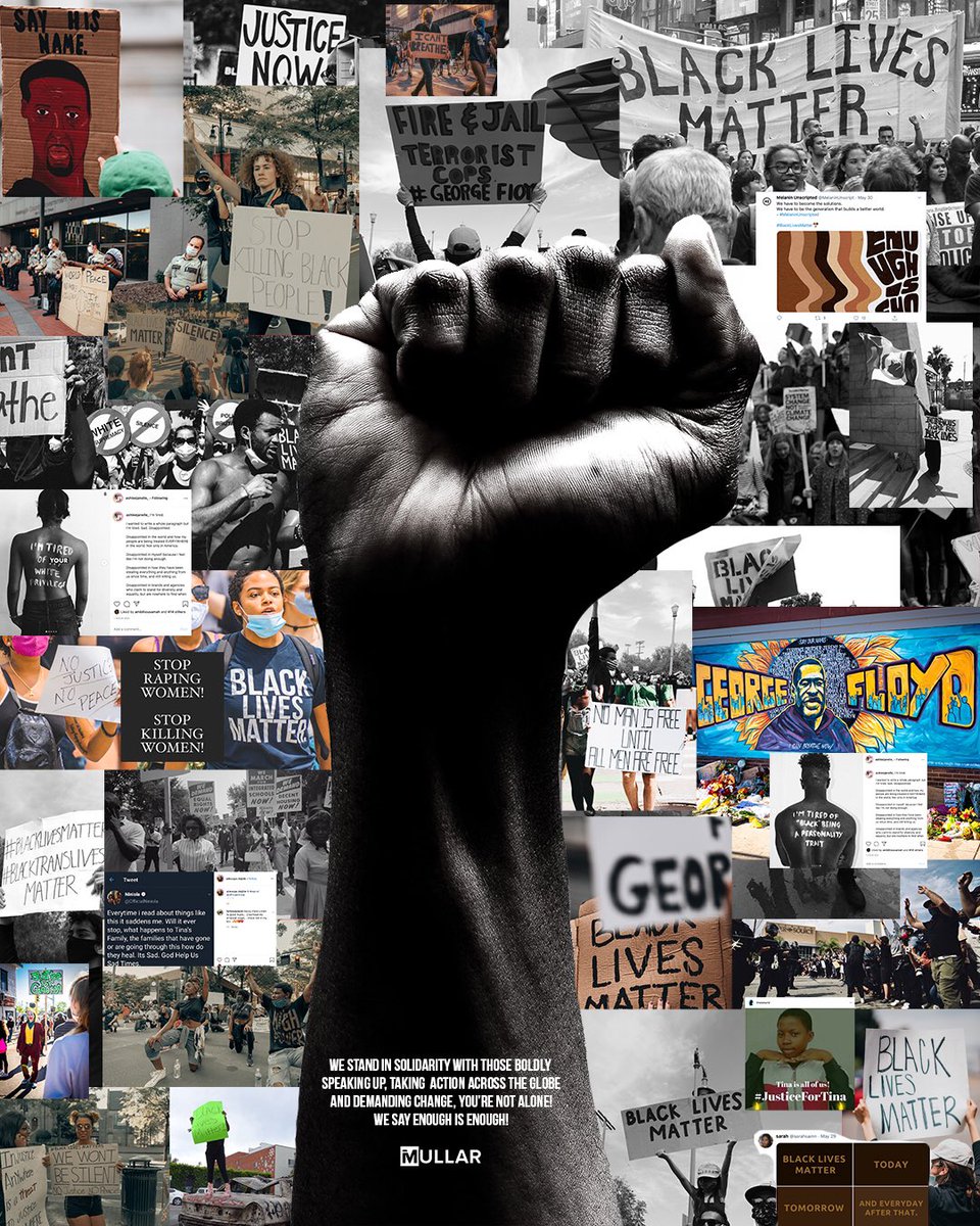TheiMullar's tweet photo. To our brave and resilient community ✊🏿
#iMullar #blacklivesmatter https://t.co/i1HQS4BS3I