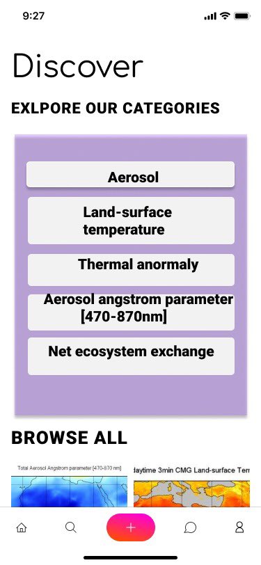 abir_arsalane's tweet photo. New feature in the @Rosette_nasaapp app !!
The discover page to look at our 5 categories!!
#spaceapps #spaceappachallenge #nasaspaceapps #Nasaspaceappchallenge #NASA #COVIDγΌ19 https://t.co/dzYwhYai9r
