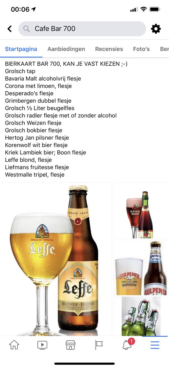 bar700groenlo's tweet photo. Bierkaart, kan je alvast iets uitkiezen voor 2e pinksterdag vanaf 15.00 uur 🎉🍺👍 Prooost ! https://t.co/tr7avOaXXE
