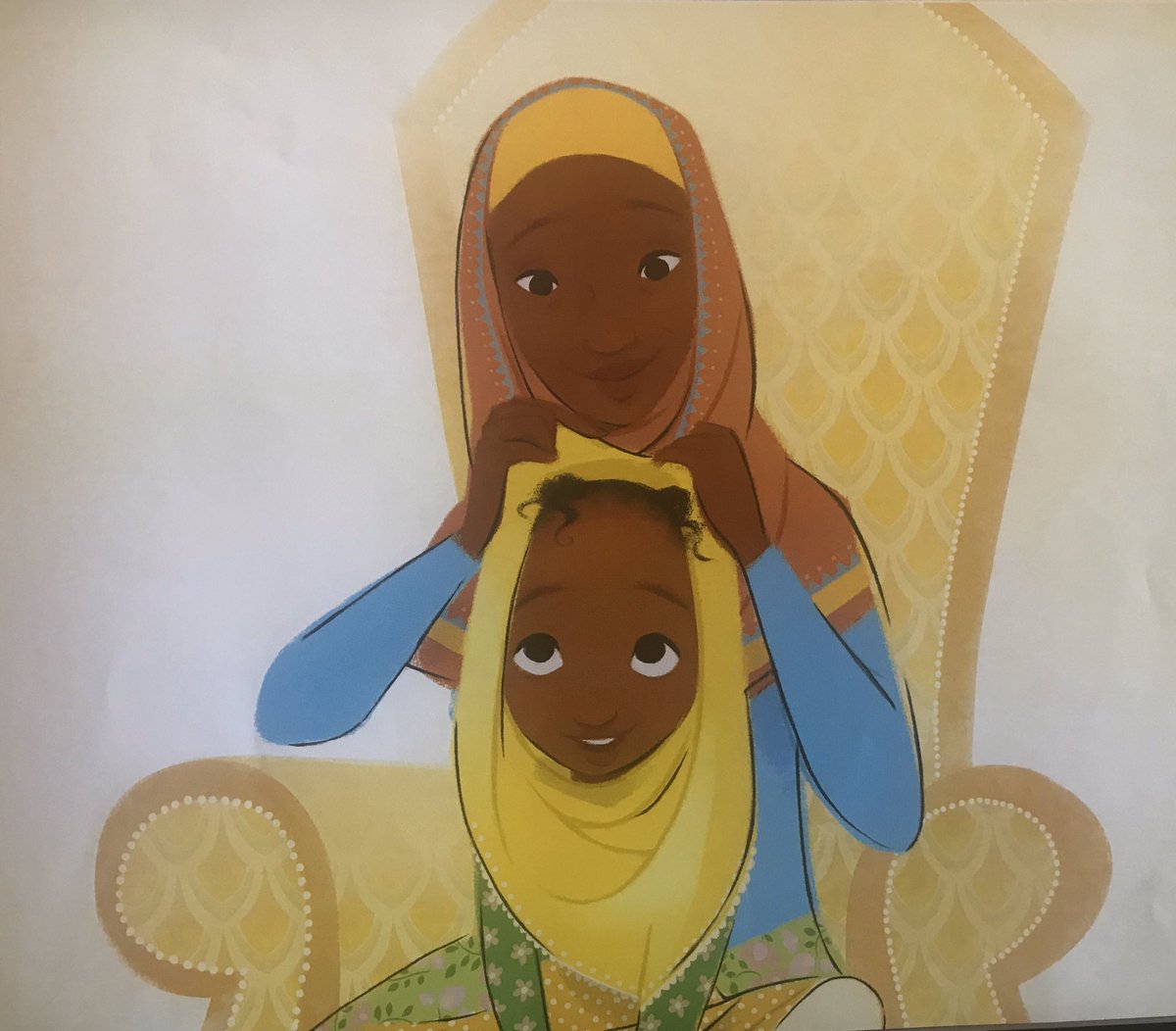 MOMMY’S KHIMAR is a story of  #BlackKidJoy. Please order it from an local indie store if you can. I recommend  @UncleBobbies since they are Black-owned and actively support Black and Muslim writers