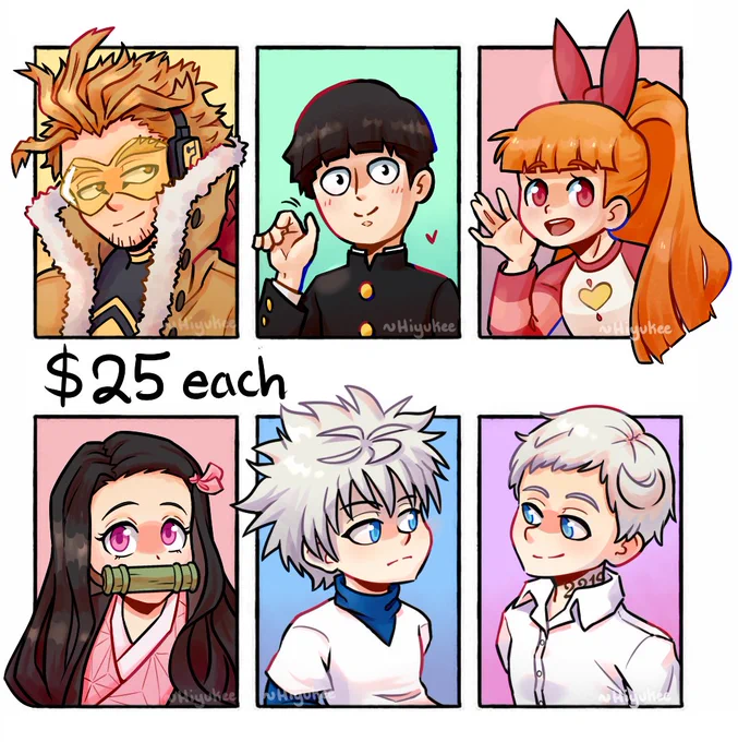 ✊?BLM DONATION COMMISSIONS✊? 
- $25 colored + shaded headshots / icons
- All proceeds go to various cities' bail funds (I will send you the receipts)
- PayPal only
- 5 slots at a time
- DM me if you are interested! 