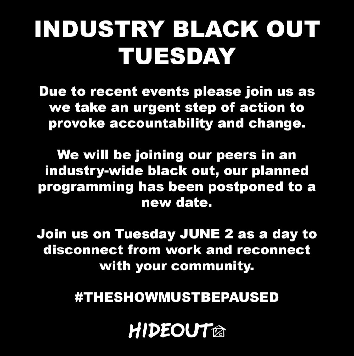 Hideout Chicago tweet media