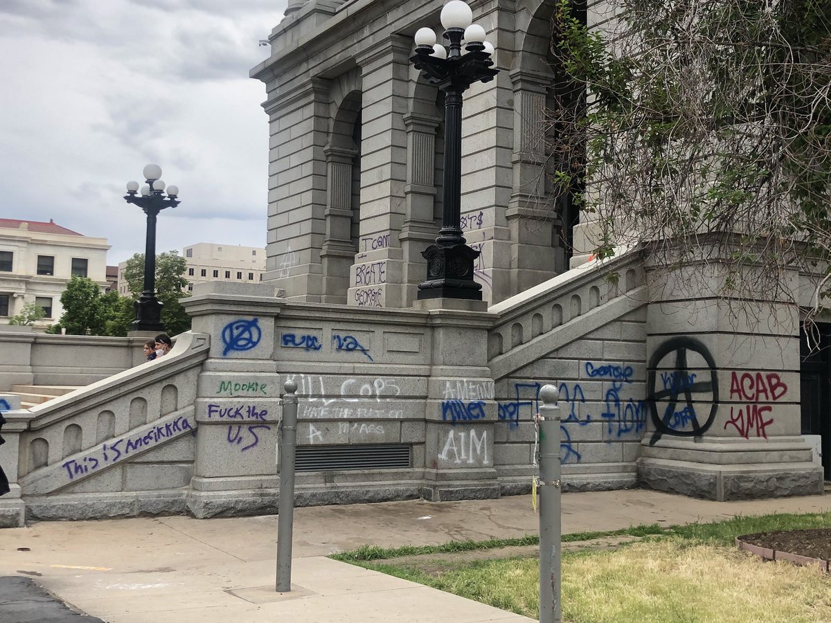 This is the Colorado State Capitol right now.