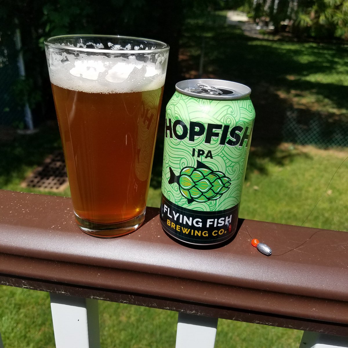 GrapeChasers's tweet photo. Following another great day of trout fishing🎣, I hooked into a Hopfish🍺 to finish off the day. Cheers! 🍇🏃♂️🍷🙂 #grapechasers #flyingfishbrewery #flyingfishbrewingco #beer #trout #troutfishing #ipa #cheers #hopfish #fishing #fish https://t.co/IcfdFsCP2R
