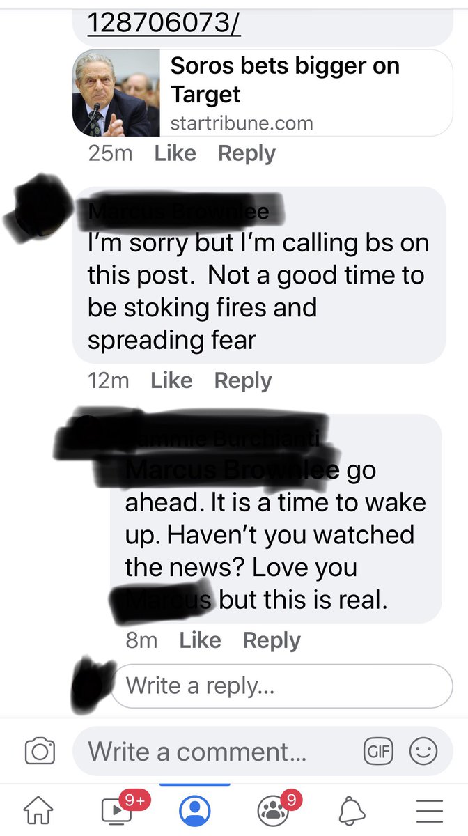 Fb response to my comment.  We are now surrounded by Antifa. Stupid democrats.