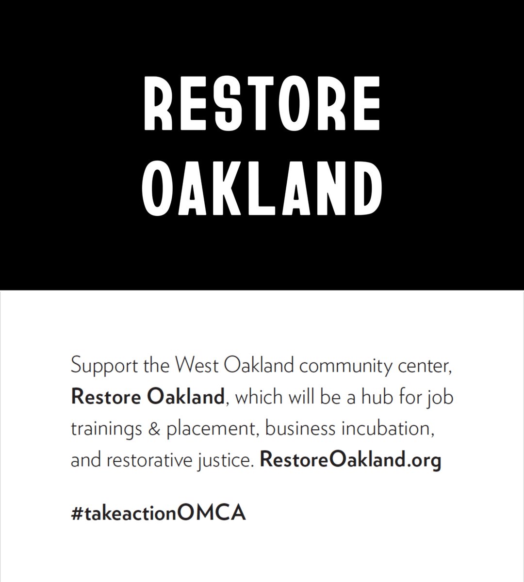 RESTORE OAKLAND