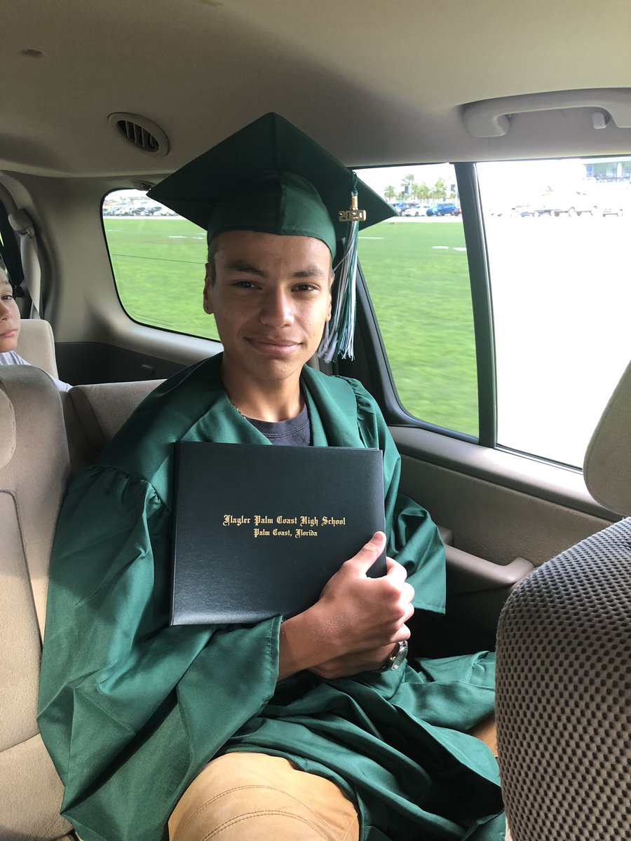 IthierJennifer's tweet photo. Today was an amazing day! Not only did my son graduate, but he got to graduate at the @DISupdates ! Words can’t describe how amazing it all felt to drive around the track! #ClassOf2020 #DaytonaSpeedway https://t.co/P01IGIYXNp